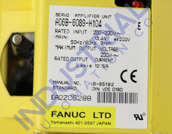 Fanuc A06B-6089-H104