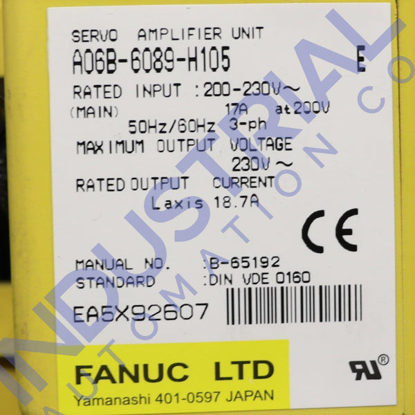 Fanuc A60B-6089-H105