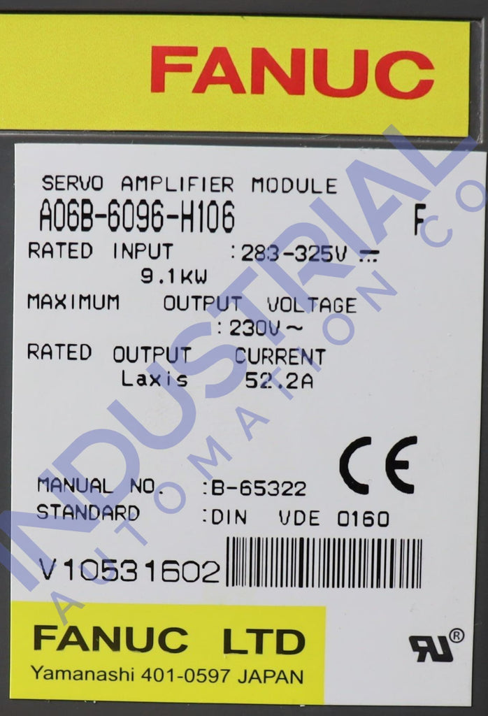 Fanuc A60B-6096-H106