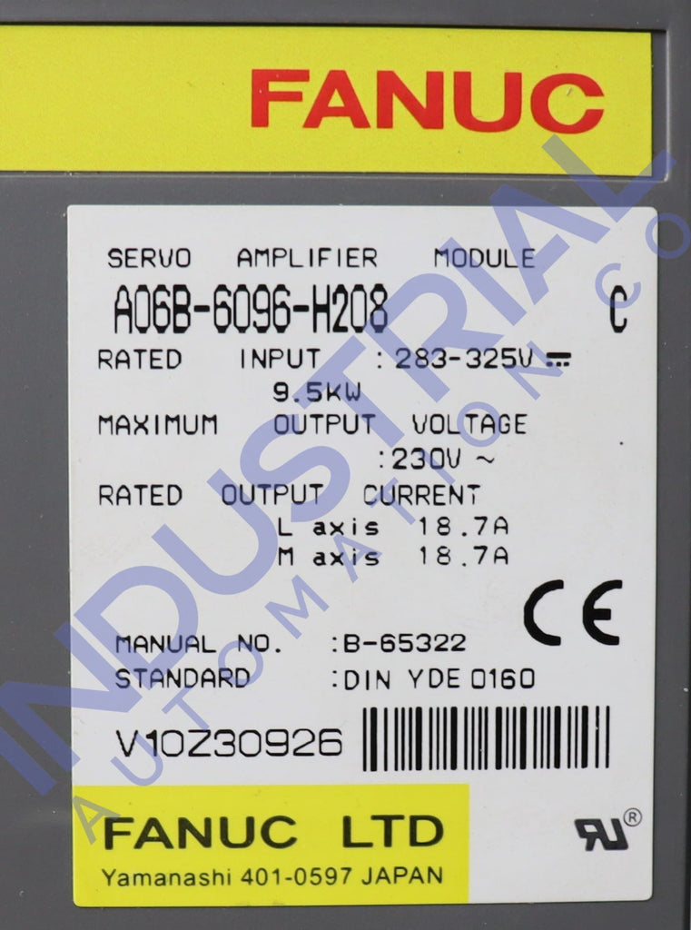 Fanuc A60B-6096-H208