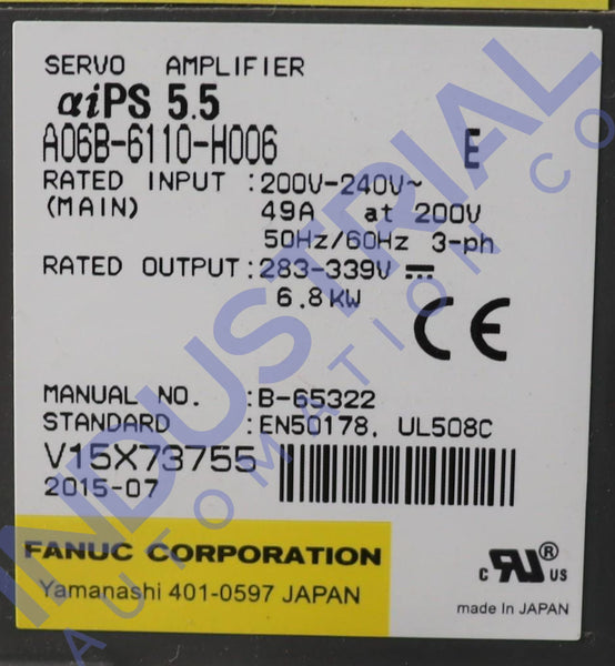 Fanuc A06B-6110-H006