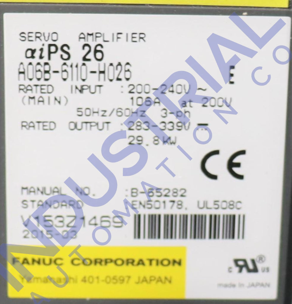 Fanuc A06B-6110-H026