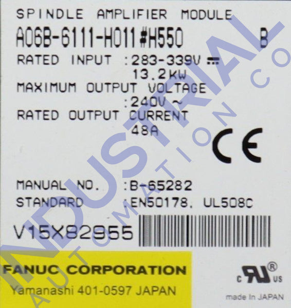 Fanuc A06B-6111-H011#h550